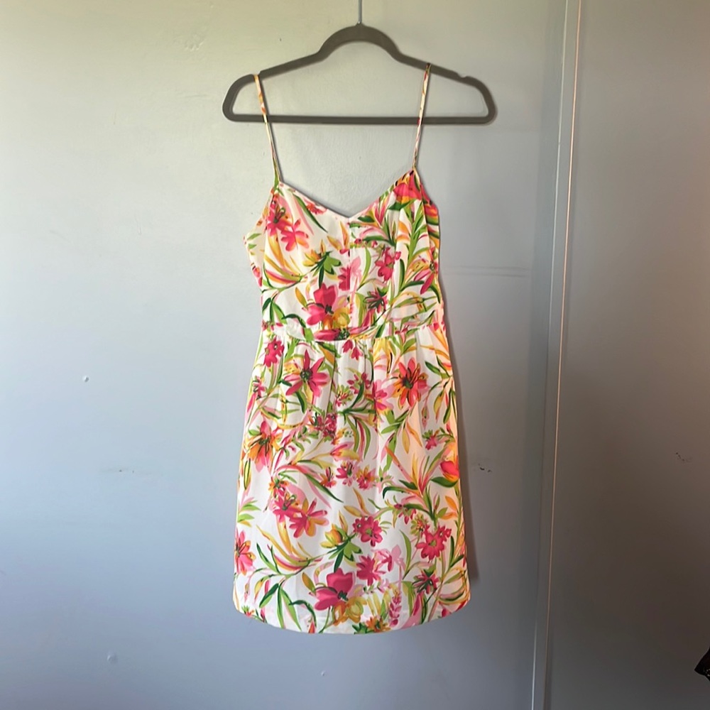 J.Crew sleeveless floral dress